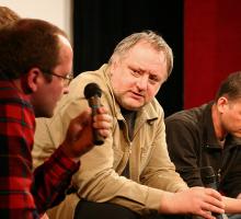 Pd lewej Tomasz Grabiński, Martin Šulik i Marek Juraček